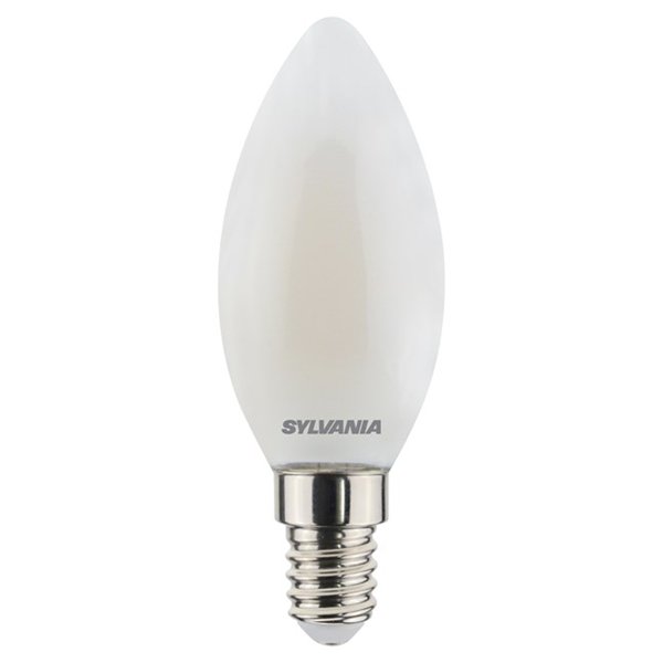 SYLVANIA - Ampoule LED Flamme Dépolie Blanc Chaud E14