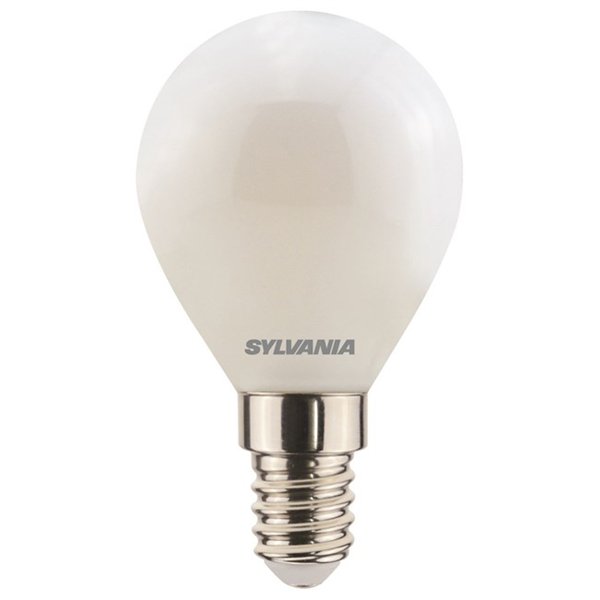 SYLVANIA - Ampoule Sphérique LED Dépolie 4.5W Blanc Chaud E14