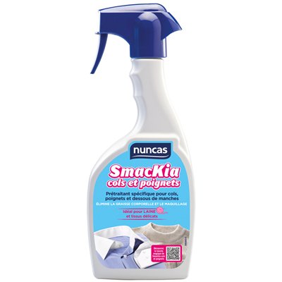 NUNCAS - Smackia Détachant Cols et Poignets Pulvérisateur 500ml