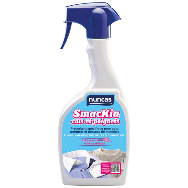 NUNCAS - Smackia Détachant Cols et Poignets Pulvérisateur 500ml