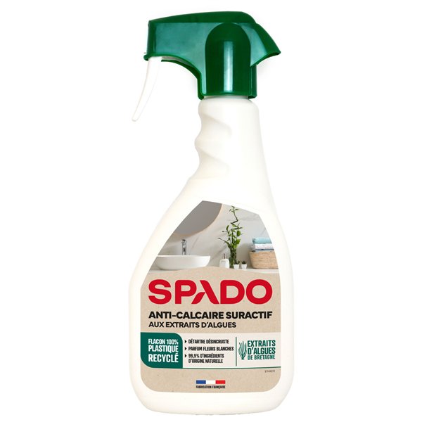 SPADO - Détartrant Anti-Calcaire Suractif Aux Extraits d'Algues Spray 500ml