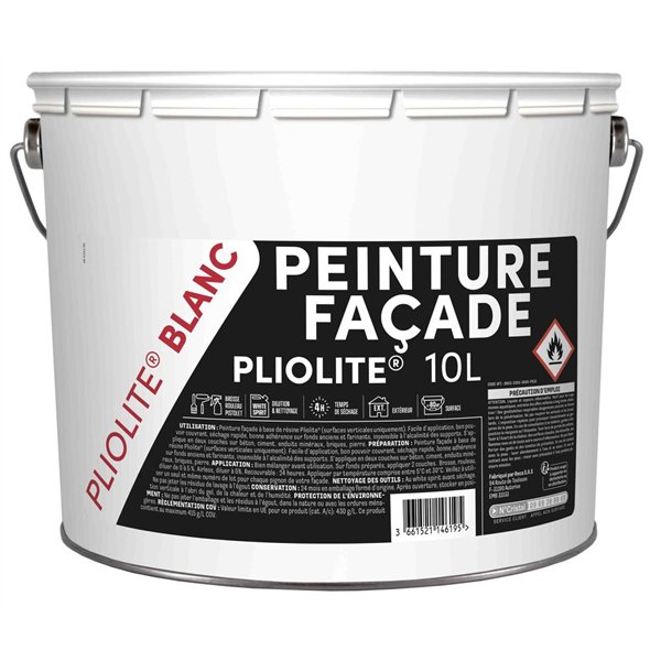 TOUT DANS LE PRIX - Peinture Façade Pliolite 10L