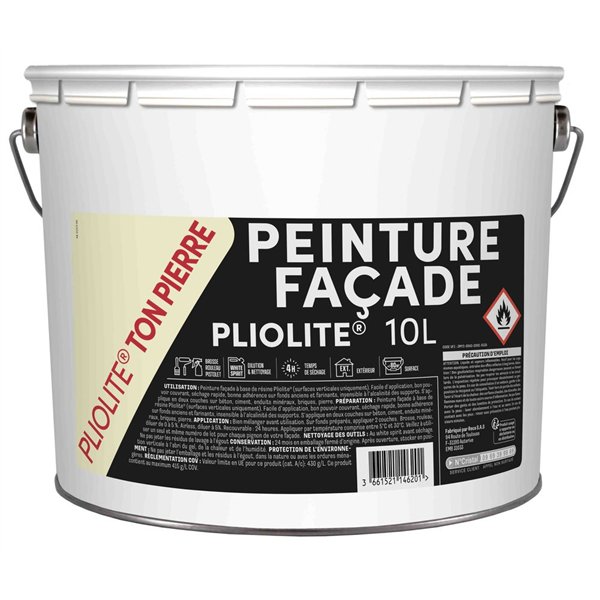 TOUT DANS LE PRIX - Peinture Façade Pliolite 10L