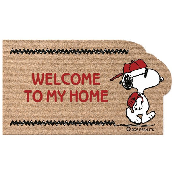 EUROFLOCK DIVISION - Tapis Snoopy Joe Cool 40x70cm