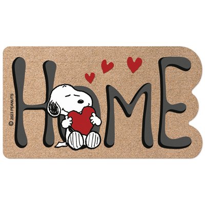 EUROFLOCK DIVISION - Tapis Snoopy Home Heart 40x70cm