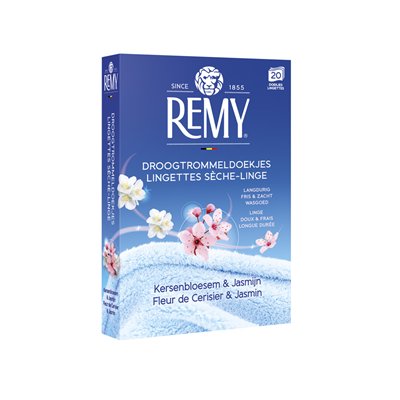 REMY - Lingettes Sèche Linge Fleur de Cerisier et Jasmin x20