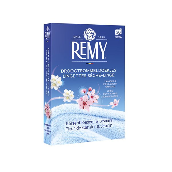 REMY - Lingettes Sèche Linge Fleur de Cerisier et Jasmin x20