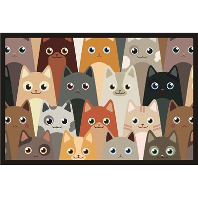 MERCURY - Tapis Velvet Cats 1 45x75cm