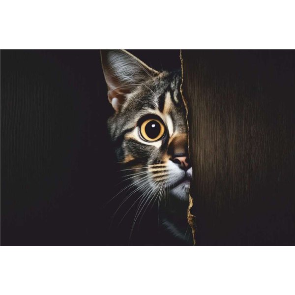 MERCURY - Tapis Velvet Curious Cat 45x75cm