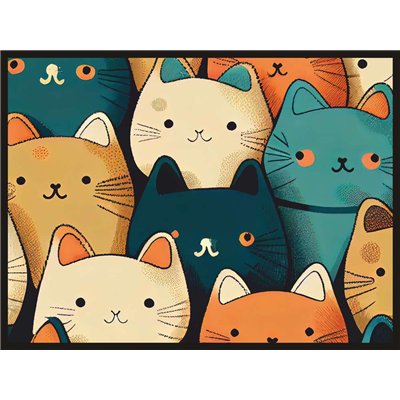 MERCURY - Tapis Velvet Cats 45x75cm