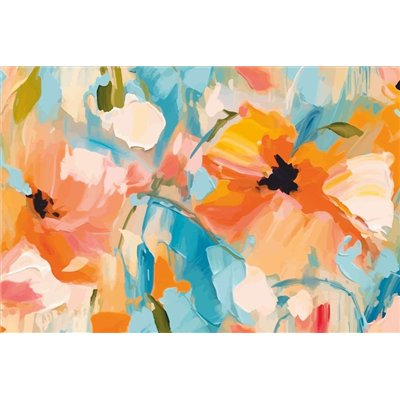 MERCURY - Tapis Velvet Abstract Flower 45x75cm