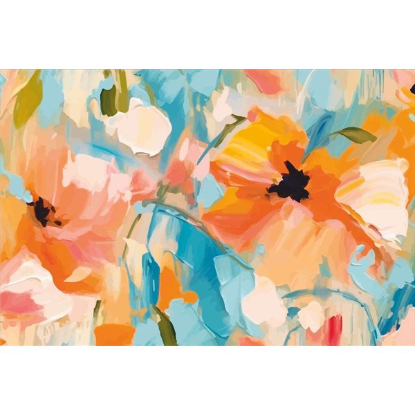 MERCURY - Tapis Velvet Abstract Flower 45x75cm