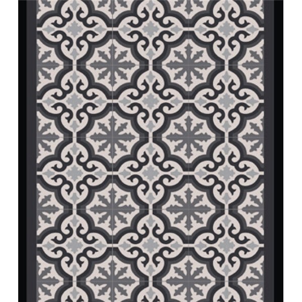 VICA - Tapis de Passage Portu Tile Grey 0.66x15m