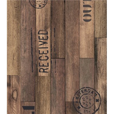 VICA - Tapis de Passage Outdoor Wood Brown 0.66x15m