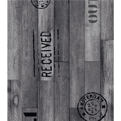 VICA - Tapis de Passage Outdoor Wood Grey 0.66x15m