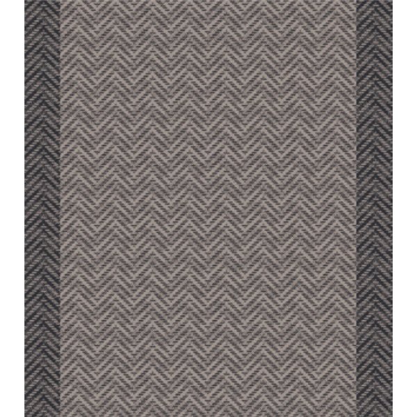 VICA - Tapis de Passage Herringbone Pattern Grey 0.66x15m