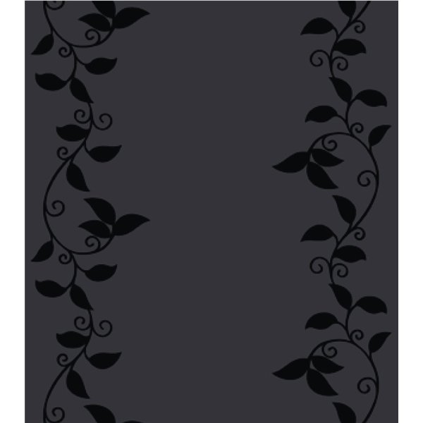 VICA - Tapis de Passage Abstract Branche Border Grey 0.66x15m