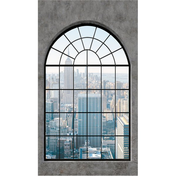 GRANDECO - ML6201 Papier Peint Panoramique New York Window 159 x 280cm