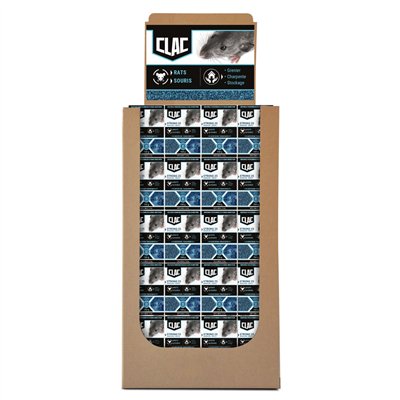 CLAC - Box 120 Boites - Clac Raticide en Grain Espèces Résistantes Rats et Souris 150g TP14