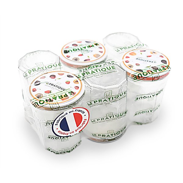 LE PRATIQUE - Pots de Confiture 385ml Ø82 Pack de 6