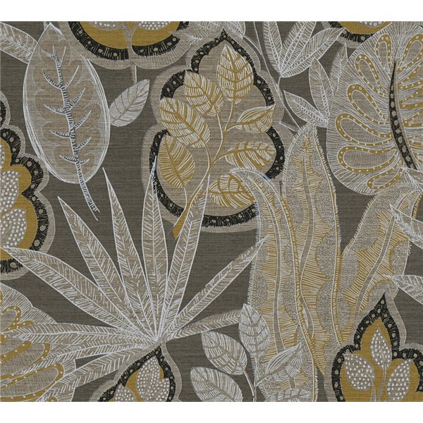 DECORAMA - 393463 - Papier Peint Vinyle sur Intissé Indiana Brun Beige Or