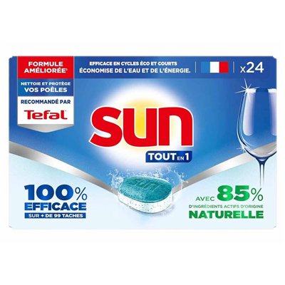 SUN PROFESSIONNAL - Tablettes Lave-Vaisselle Tout en 1 (x24)