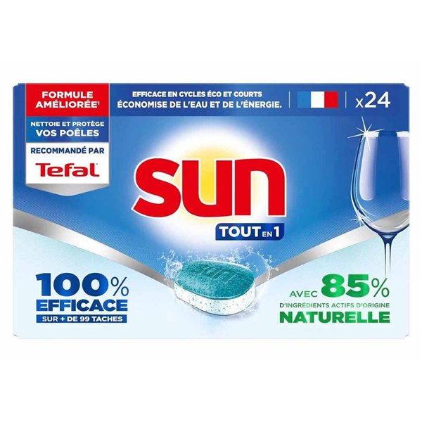 SUN PROFESSIONNAL - Tablettes Lave-Vaisselle Tout en 1 (x24)