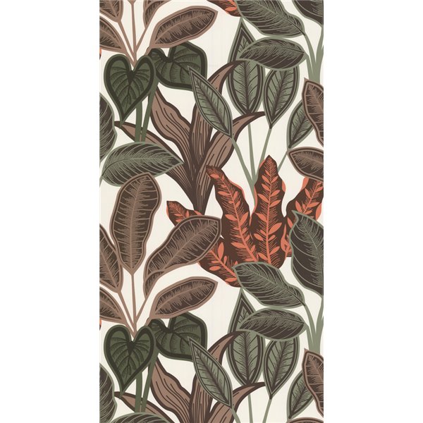 DECORAMA - 11230305 - Papier Peint Vinyle sur Intissé Arbre Terra Vert Sauge Taupe