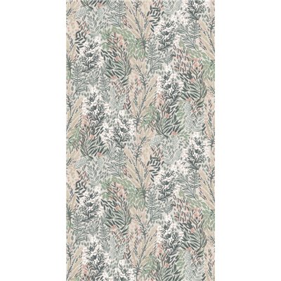 DECORAMA - 51202603 - Papier Peint Vinyle sur Intissé Jardin Fleuri Vert Rose