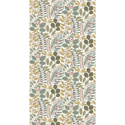 DECORAMA - 11232304 - Papier Peint Vinyle sur Intissé Feuillage Vert Sauge