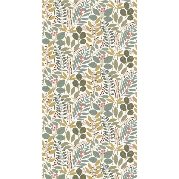 DECORAMA - 11232304 - Papier Peint Vinyle sur Intissé Feuillage Vert Sauge