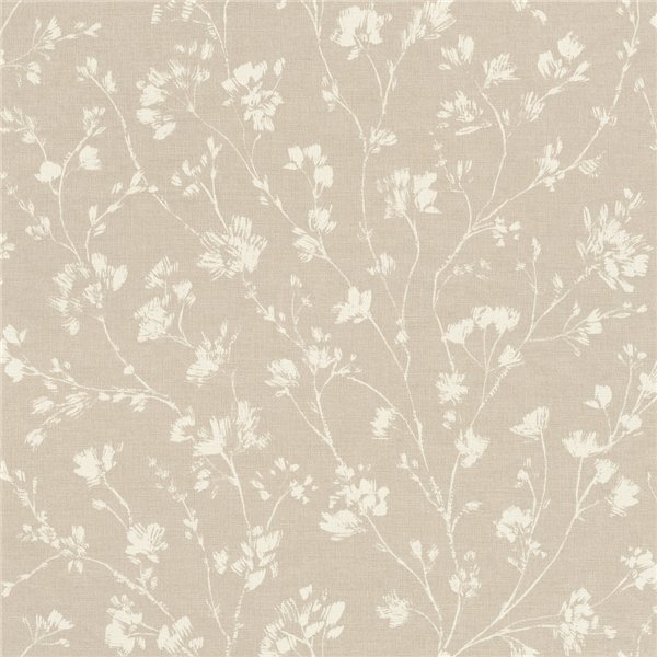 DECORAMA - 463811 - Papier Peint Vinyle Grainé sur Intissé Motif Fleurs Sable