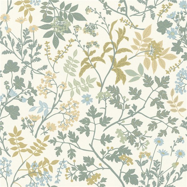 DECORAMA - 868517 - Papier Peint Vinyle Grainé sur Intissé Motif Erika Vert Jaune