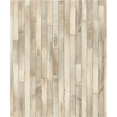 DECORAMA - 45734 - Papier Peint Intissé Effet Bois Beige Marron