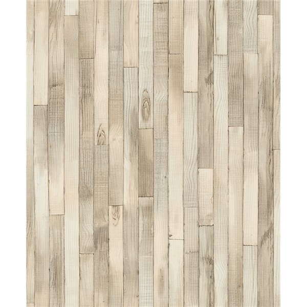 DECORAMA - 45734 - Papier Peint Intissé Effet Bois Beige Marron