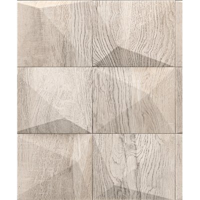 DECORAMA - 34853 - Papier Peint Intissé Motif Bloc De Bois Effet 3D