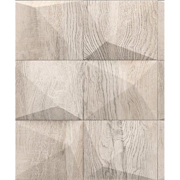 DECORAMA - 34853 - Papier Peint Intissé Motif Bloc De Bois Effet 3D