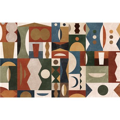 KOMAR - Papier Peint Panoramique Tribal Tiles 400 x 250cm
