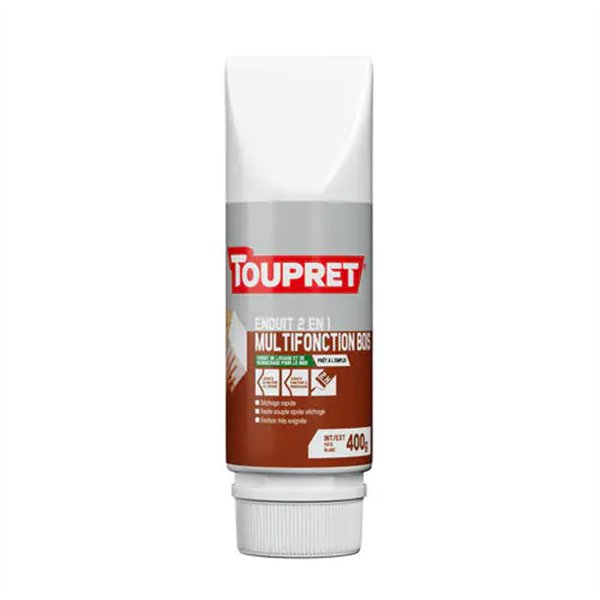 TOUPRET - Enduit Multifonction Bois 2 en 1 400 g