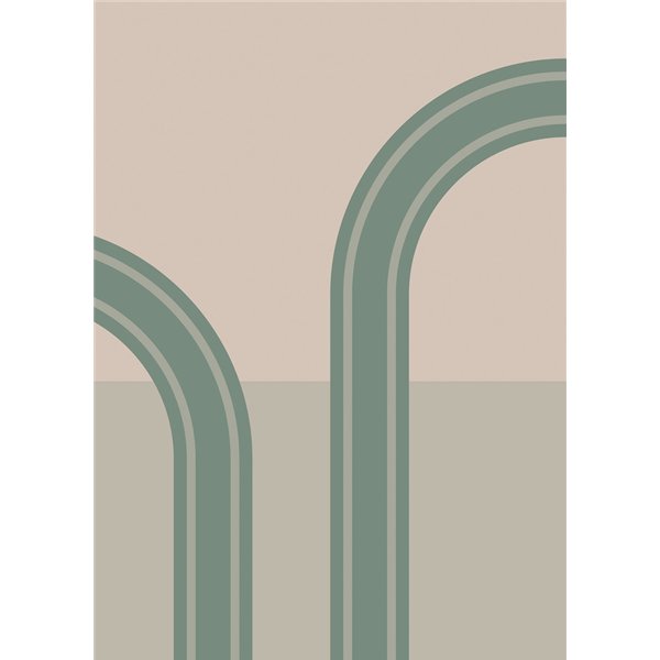 KOMAR - Papier Peint Panoramique Loop 200 x 280cm