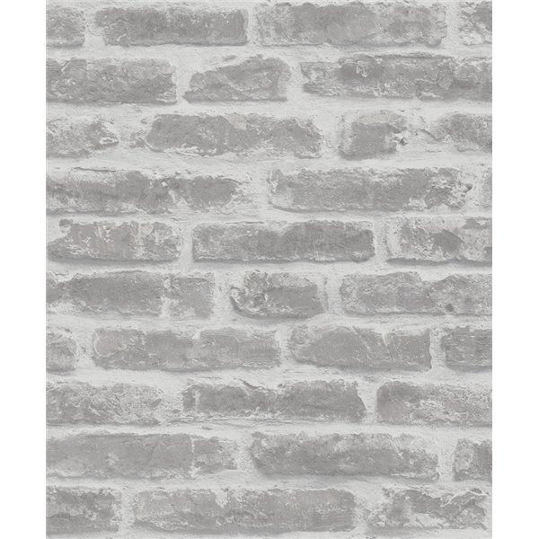DECORAMA - 33801 - Papier Peint Vinyle sur Intissé Briques Grises