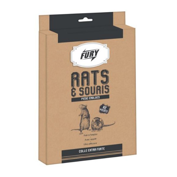 FURY - Pièges Englués Rats et Souris x2