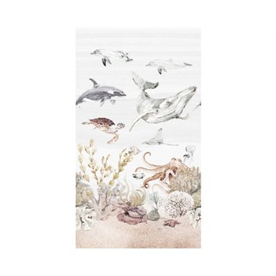 GRANDECO - Papier Peint Panoramique Sealife 159 x 280 cm