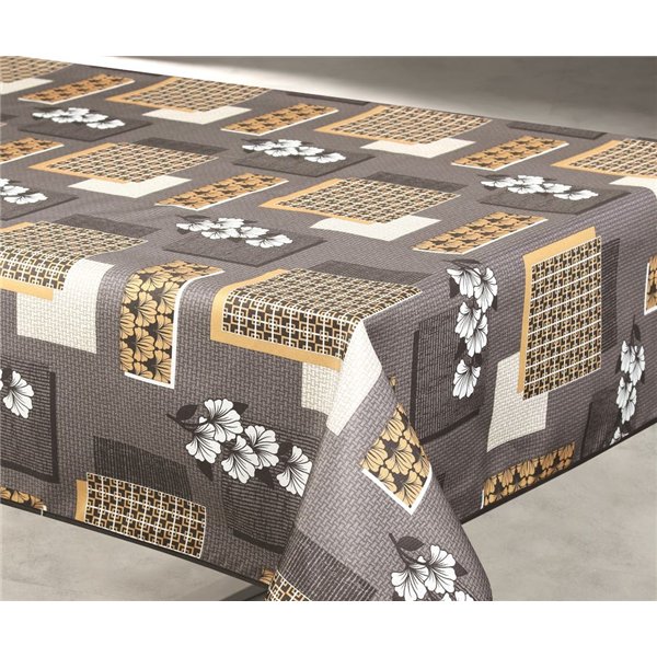 ACCESS DECO - Nappe Polyester 140x240cm Aurore Gris sur Cintre