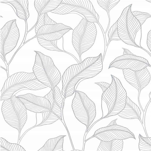 DECOR DESIGN - A74901 - Papier Peint Vinyle Expansé Sur Intissé Motif Nardy Blanc 10.05 x 0.53 m