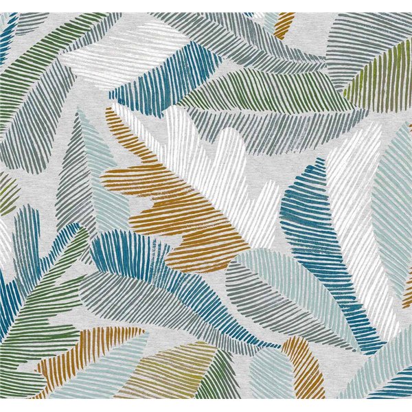 ACCESS DECO - Toile Cirée Skin Laize Nappe 20m x 140cm Karma Bleu