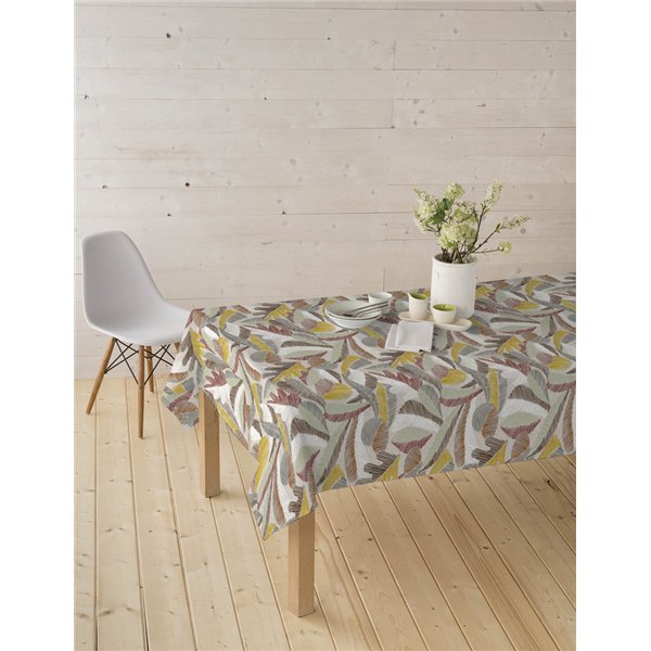 ACCESS DECO - Toile Cirée Skin Laize Nappe 20m x 140cm Karma Terracotta