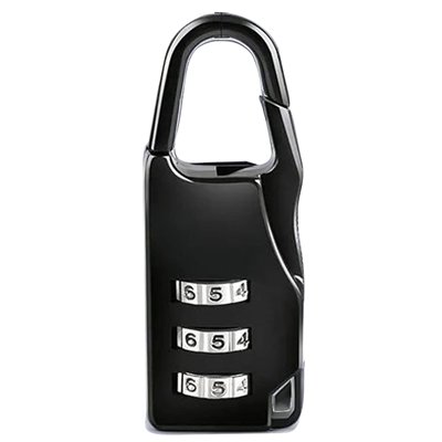 EVOE - Cadenas Noir à Combinaison Pour Bagages