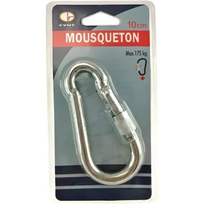 EVOE - Mousqueton Métal 10 cm