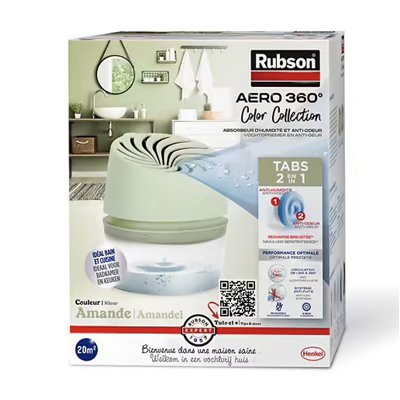 RUBSON - Absorbeur d'Humidité Aéro 360 Vert Amande